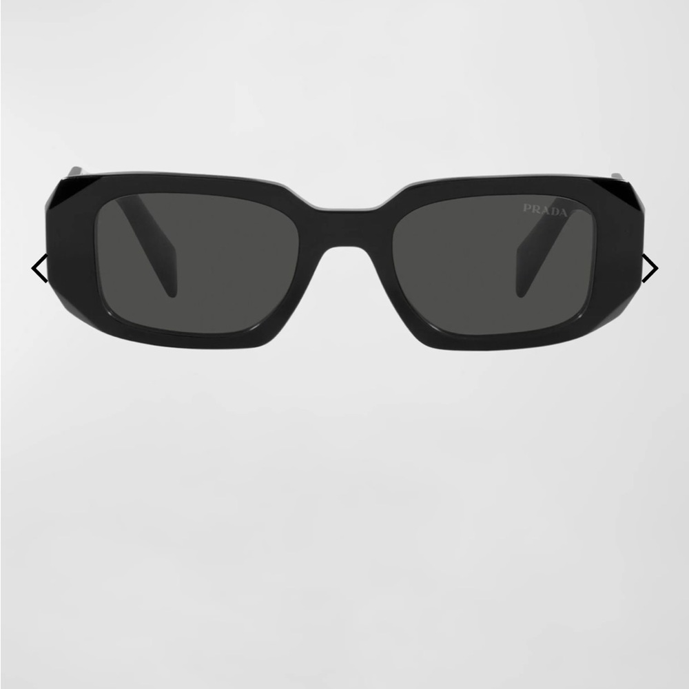 Prada Geometric Rectangle Acetate Sunglasses - image 4